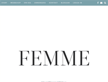 Tablet Screenshot of femme.se