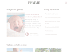 Tablet Screenshot of femme.nl